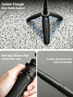 Trépied pliable pour selfie de 27,5 cm, 360° °   Support de caméra portable à rotule pour DJI Pocket 4/3, accessoires de tournage de vlog