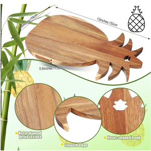Ustomized OT ALE OOD Utting cacoard CACIA OOD ineapple ineutting Board ooheese uutting eroving ooard - Product Image 3