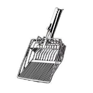 Pala de arena para mascotas de calidad, nuevo diseño personalizado, Push Pull, nunca absorbe olores, pala de arena para mascotas de acero inoxidable - Product Image 1