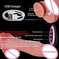 Juguete Sexual para Adultos, Dildo Eléctrico Grande, Textura Suave, Realista, Dispositivo de Masturbación Femenina, Juguetes Sexuales