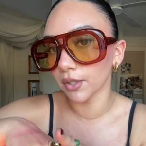 Lunettes de soleil pour femmes à double pont en gros, lunettes de soleil rétro en matériau <span class=keywords><strong>PC</strong></span>, style rétro <span class=keywords><strong>futuriste</strong></span>, lunettes de soleil de style urbain - Product Image 2