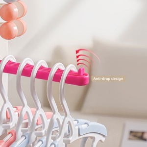 Organizador de ropa de plástico, estante de almacenamiento para colgar en la pared, soporte plegable para colgar, accesorios para el hogar que ahorran espacio, 2 uds. - Product Image 3