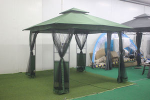 Gazebo esterno con pareti laterali a tendina con cerniera e Gazebo con struttura in acciaio a 2 livelli per <span class=keywords><strong>Patio</strong></span> - Product Image 6