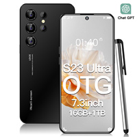 Teléfono Inteligente S23 Ultra Pro 5G, 16GB+1TB, Android 13, Teléfono Móvil con Doble SIM, GPS, WiFi, Bluetooth, Cámara de 108MP