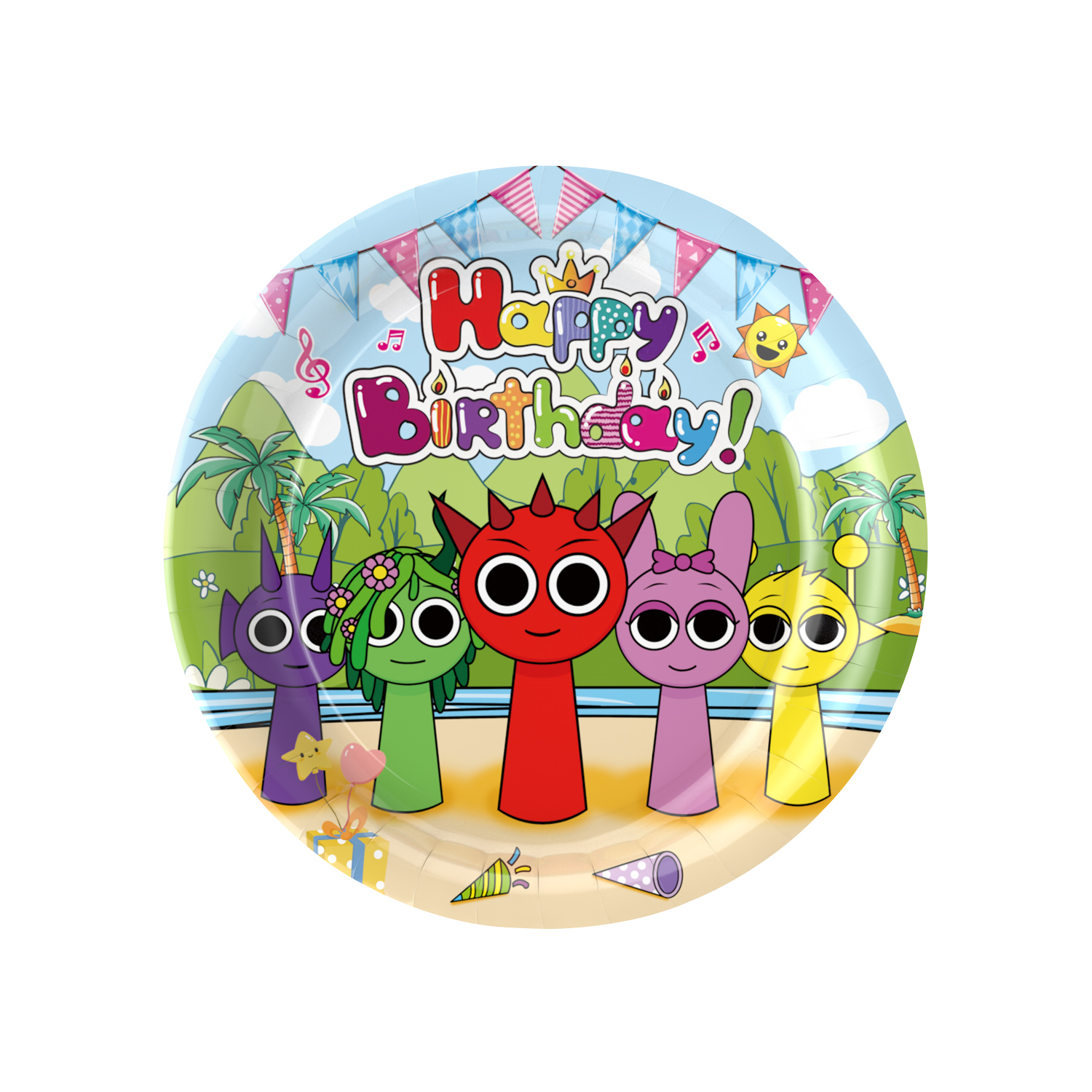 7 inch plates*10pcs
