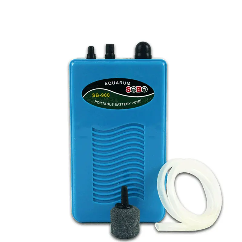 Songbao batterie sèche pompe à oxygène réservoir de poissons pompe à air portable aquarium pompe à oxygène de secours