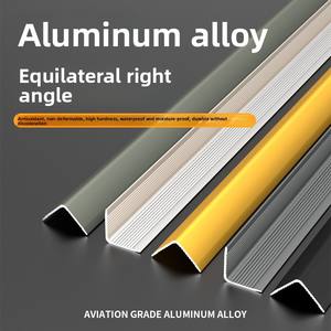 Alliage d'aluminium direct d'usine en forme de L- 7 emballage de bord sans colle bandes de Protection d'angle de carreaux anti-collision carreaux de carreaux - Product Image 3