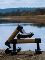 Barres parallèles en bois de différentes tailles Barre de trempage avec poignées épaisses en hêtre Supports push-up en métal