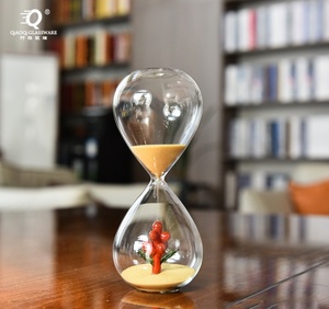 Clessidra creativa 10 <span class=keywords><strong>minuti</strong></span> Timer forma tridimensionale arredamento per la casa vetro artigianato regalo di compleanno Timer sabbia - Product Image 2