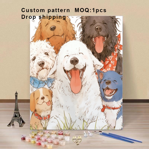 لوحة زيتية رقمية للرسم بنفسك بإطار مستطيل، إصدار 2025 الجديد، لوحة تزيينية مرسومة يدويًا لتزيين غرفة المعيشة بالرسم بالأرقام - Product Image 1