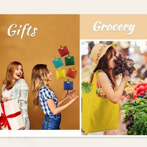 Bolsa de Compras Personalizada para Publicidad Empresarial, Portátil, Lavable a Máquina, de Poliéster, para Supermercado - Product Image 5