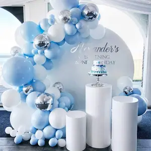 Ychon 18 "mavi balon zinciri seti doğum günü partisi tema parti dekore balon parti dekorasyon