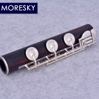 MORESKY Redwood Flute 17 Open Hole Silver Plated Copper-Nickel Cocobolo Professional MFL-203(C) Tone C OEM E Mechanism