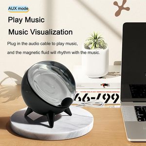 Regali di Natale: Ferrofluido Danzante Intelligente con <span class=keywords><strong>Ritmo</strong></span> Musicale, Altoparlante Ferrofluido Compagno Musicale/Partner Sonoro, Lampada con Display Ferrofluido - Product Image 2