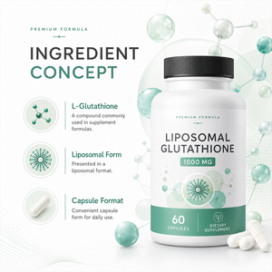 Offre Spéciale : L-Glutathion Liposomal Bio Certifié Halal 1000mg – Éclaircissant, Antioxydant, Améliore l'Immunité, Végétalien pour Adultes - Product Image 4
