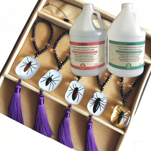 <span class=keywords><strong>UKON</strong></span>-Colle AB à séchage rapide en résine époxy, cristal transparent, pour bricolage, fabrication artisanale et bijoux - Product Image 3