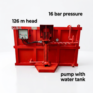 Pompe à pression pour réservoir d'eau, moteur 7,5 kW, hauteur de refoulement 126 mètres, débit 7500 litres, alimentation automatique en eau, idéale pour les chantiers de construction - Product Image 2