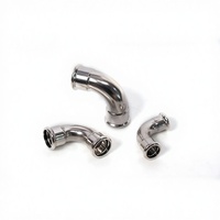 Raccord coudé Yijia 316L en acier inoxydable, norme européenne, à sertissage simple, type M, pour tuyau femelle à diamètre égal
