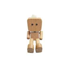 Estatua de marioneta de madera, decoración para coche, regalo en miniatura de estilo de dibujos animados para uso en el hogar y el vehículo - Product Image 5