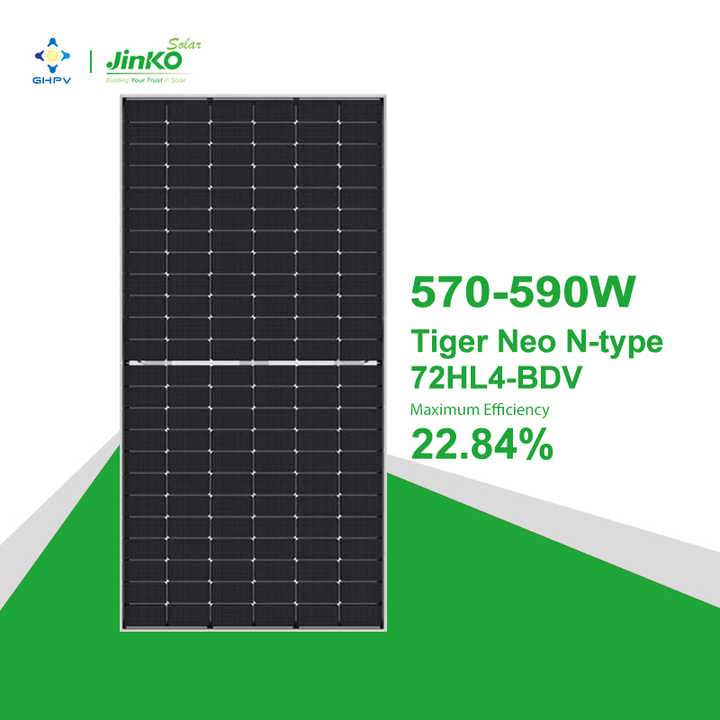 Jinko Tiger Neo N-Type Bifacial Pannelli Solarie 590W 585W 570W 575W ...