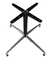 Vente chaude en alliage d'aluminium Base de Table Restaurant Casual Table Jambes Accessoires Heavy Duty Cross Table Base