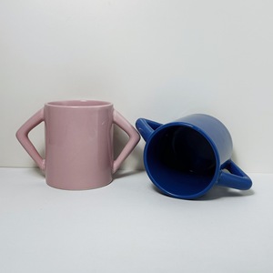 Custom <b>Ceramic</b> Mug With Handle Single <b>Cup</b> For Giveaways Zibo Origin - Product Image 3