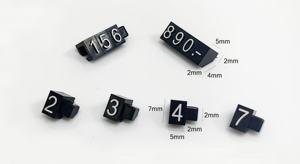 Moderne Compacte Plastic Prijs Kubus Standaard Abs Numerieke Tags Voor Gemakswinkels Winkels Winkel Display Rekken - Product Image 4