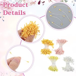 Núcleo y Estambre de Flor Simulada de 55 mm de Largo, Accesorios DIY, Materiales Hechos a Mano para Manualidades, Material de Chifón - Product Image 2