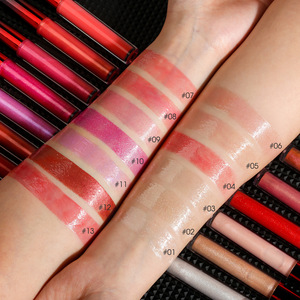 Logo privato lucidalabbra ad alta lucentezza <span class=keywords><strong>volumizzante</strong></span> luccicante rossetto vegano idratante diamante metallizzato brillante Glitter liquido <span class=keywords><strong>lucido</strong></span> - Product Image 2