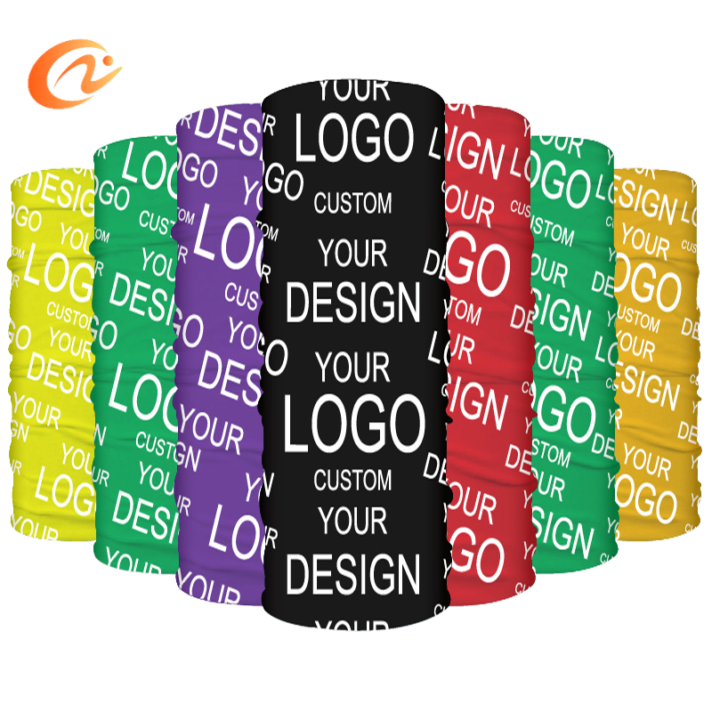 Customizable Printed Polyester Seamless Tubular Headscarf