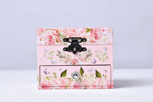 Ever Bright Custom Logo Music Box 4 pulgadas Pink Garden Ballerina Fairy Flower Características <span class=keywords><strong>Canción</strong></span> con cajón para niños - Product Image 5