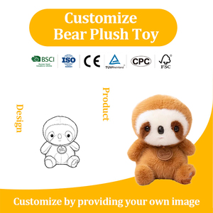 Peluche paresseux personnalisable avec logo, en coton PP, idéale pour événements commémoratifs, anniversaires, cadeaux de fêtes et décoration - Product Image 1