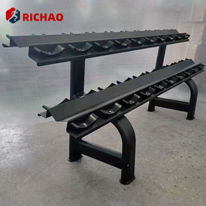 Home Gym Strength Training Equipment 2 Layer Hex <strong>Dumbell</strong> Rack Commercial Dumbbell 10 Pairs 2 Tier Dumbbell Rack <strong>Stand</strong> - Product Image 1