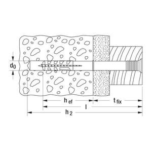 FISCHER - 50359 Hammerfix à tête fraisée galvanisé N S - EAN 4006209503591 ANCRES ANCRAGES MÉCANIQUES - Product Image 4