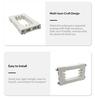 Support de fixation de barre de cuivre pour armoire de distribution basse tension, pince fixe pour barre omnibus A-130L, support d'isolation neutre à trois rangées, OEM