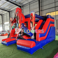 Château Gonflable Spiderman pour Enfants, Maison Rebondissante Gonflable pour Location de Fêtes
