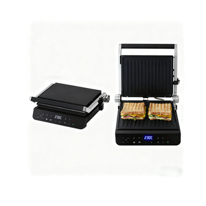 Griglia Elettrica a Contatto 4 Fette BBQ Indoor Pressa per <span class=keywords><strong>Panini</strong></span> con Piastre Antiaderenti Rimovibili Scaldavivande per Uso Domestico - Product Image 1