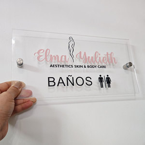 Letrero Acrílico Personalizado para Interiores, Placa Decorativa Estética para Spa, Negocio, Sala de Tratamientos, Letrero para Puerta de Spa - Product Image 2