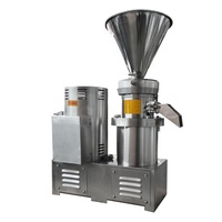 Machine commerciale de fabrication de beurre de cacahuète avec tuyaux de recyclage, engrenages en acier inoxydable de qualité alimentaire pour noix, soja, maïs, fruits