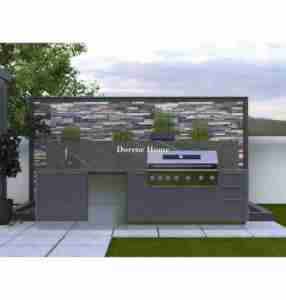 2025 dorene Hot Bán RTA ngoài trời di động tủ bếp với gas nướng tủ đông mềm đóng trượt ngăn kéo sản xuất tại Trung Quốc - Product Image 5