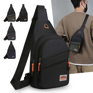 Men's Crossbody <b>Bag</b> Nylon Color Blocking Durable Chest <b>Bag</b> For Everyday Outings Sports Cycling Commuter Use - Product Image 2
