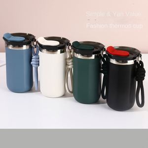 Termo de Acero Inoxidable 304, Taza para Café, Doble Aislamiento al Vacío, 6-12 Horas de Aislamiento Térmico, Diseño Moderno, para Estudiantes y Actividades al Aire Libre - Product Image 2
