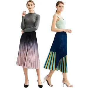 По индивидуальному заказу, выбери свой дизайн оттенок цвета с принтом для подростков, юбка с завышенной талией для девочек плиссированная юбка миди