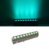 Projecteur mural LED sans fil WIFI 9x18W RGBAW UV alimenté par batterie pour la décoration de la maison ou du bureau, éclairage paysager