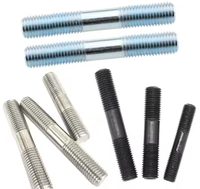 M3 M6 M10 Metric Stainless Steel Double Sided 20-500MM Length Zinc Plated Full Thread Studs Bar All Threaded Rod