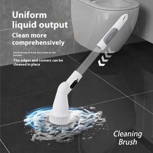 Vente en gros de brosses de nettoyage électriques personnalisées avec têtes de brosse pour salle de bain douche chaussure voiture nettoyage de la maison - Product Image 5