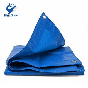 Lona de Polietileno Azul Océano, Duradera, Económica, de Alta Calidad, Tejida, Recubierta de PE, 200g, Resistente a Desgarros, Gruesa, Impermeable - Product Image 1