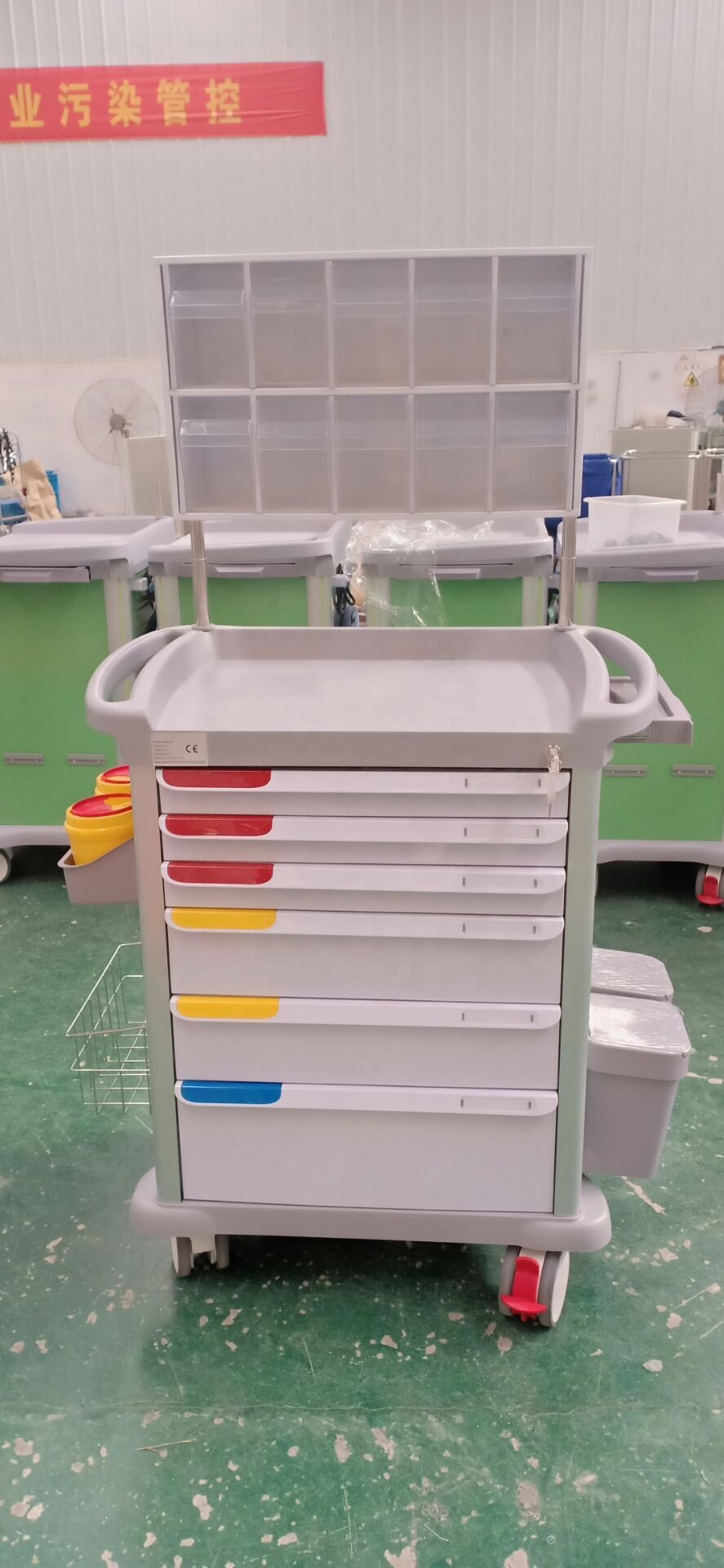 HOCHEY медицинский многофункциональный ABS высококачественный материал 2022 Новейшая цена по прейскуранту завода-изготовителя тележка