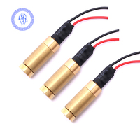 Module de diode laser en laiton 532nm 50mW 3.0-3.7V avec carte de commande