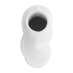 Vaso in ceramica a forma di mezzo corpo astratto, moderno, in gres, per decorare il soggiorno - Product Image 6